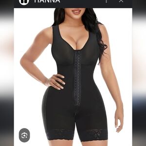 YIANNA Women's Black Shapewear Bodysuit